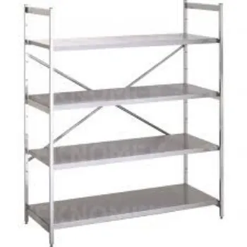 Polished Stainless Steel Shelves