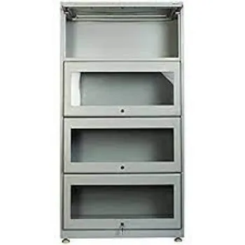 Polished Steel Bookshelf