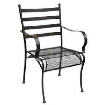 Non Foldable Wrought Iron Chair