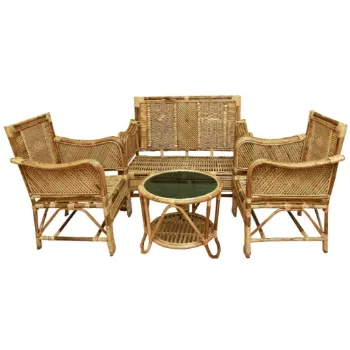 Comfortable Cane Sofa Set