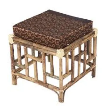 Non Polished Cane Stool