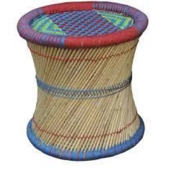 Round Cane Stool