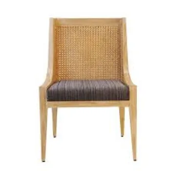 Non Polished Cane Wooden Chair