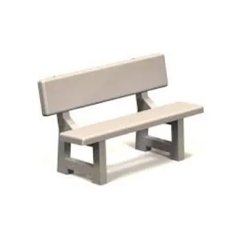 Comfortable Concrete Bench