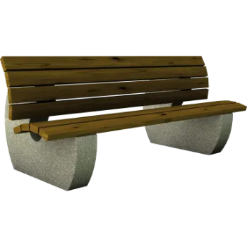 Rectangle Concrete Bench