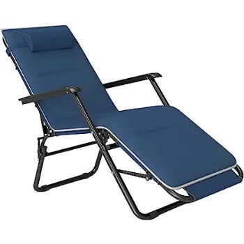 Blue Folding Lounge Chair