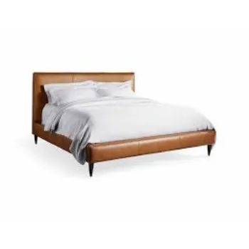 Brown Leather Bed
