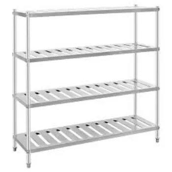 Polished Stainless Steel Shelves
