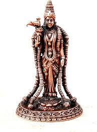 Copper Meenakshi Devi Statue 