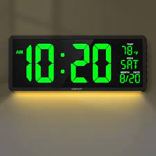 YORTOT 16 Large Digital Wall Clock