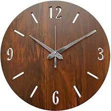 Brown Wooden Wall Clock 