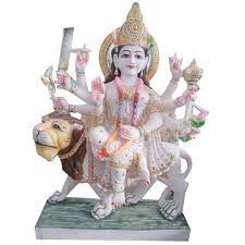 Marble Durga Statue 