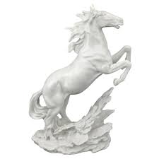 White Marble Horse Statue 