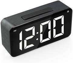Eu Plug Digital Alarm Clock Led Screen Display