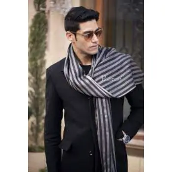 Pashtush Mens Cashmere And Wool Scarf