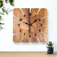 Teak Wood Wall Clock 
