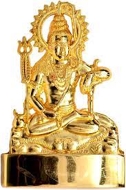 Gold Plated Shiva Statue
