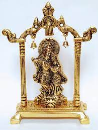 Metal Radha Krishna Statue