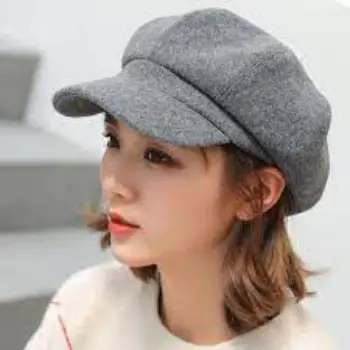 Beret Hat Beanie Cap Felt Beret Style Cap 