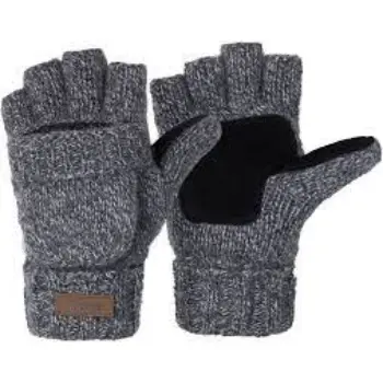 Winter Knitted Convertible Fingerless Gloves 