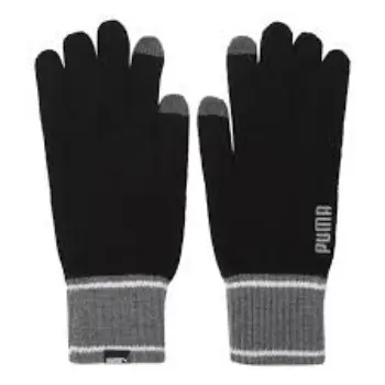 Knit Winter Gloves in Black