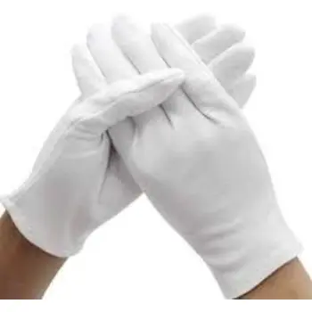 White Plain Hosiery Hand Gloves
