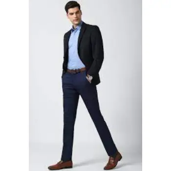 Men Grey Solid Regular Fit Formal Blazer