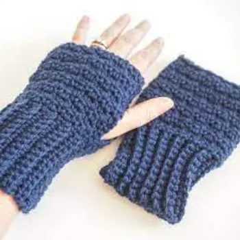 Lemon Peel Fingerless Gloves