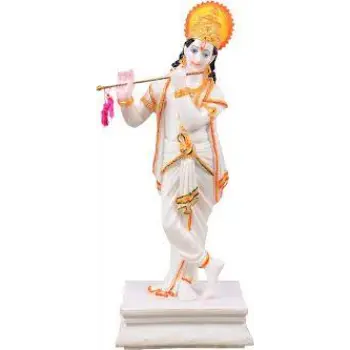 Marble Krishna Statue 