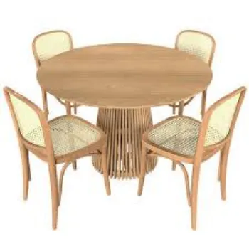 Polished Cane Dining Set