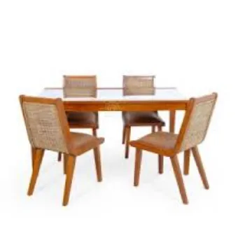 Modern Cane Dining Set