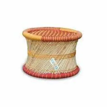 Round Cane Stool