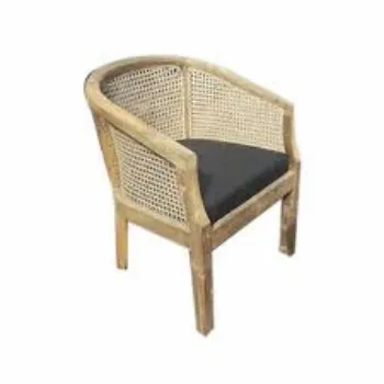 Brown Cane Wooden Chair