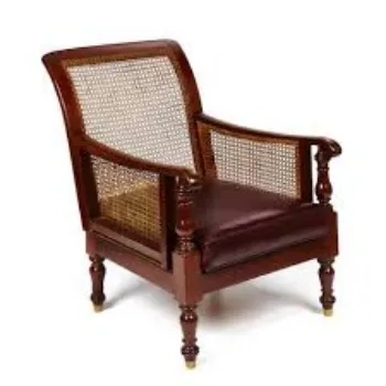Shiny Finish Cane Wooden Chair