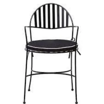 Polished Iron Arm Chair