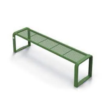 Green Metal Bench