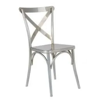 Polished Steel Chair