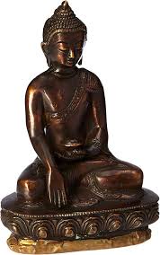 Copper Buddha statue 