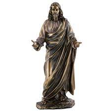 Jesus Christ Blessing Statue Real Bronze