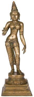 Bronze Goddess Parvati Sculpture 
