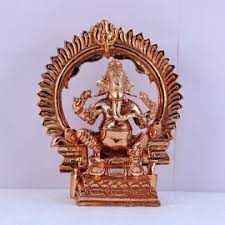 Copper Ganesha  Statue 