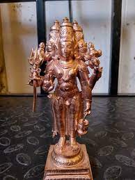 Copper Dattatreya Statue 