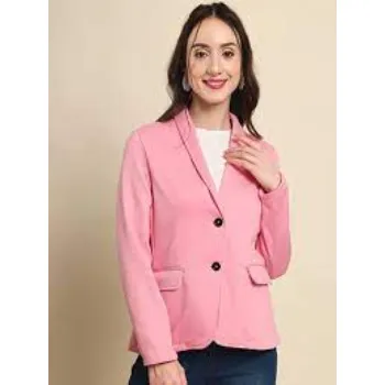 Tandul Womens Blazer Pink Blazzer