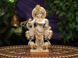 Marble Krishna Statue 