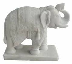 Marble Elephant Statue 