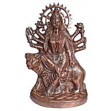 Copper Durga Statue 