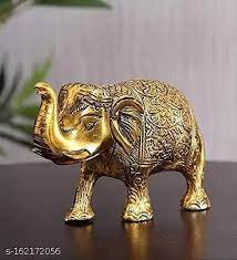 Golden Elephant Statue 