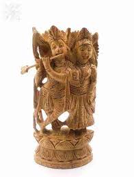 Wooden Radha Krishna 