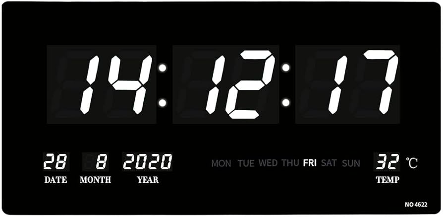ATORSE Electric Digital Wall Clock 