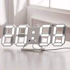 White LED Clock 